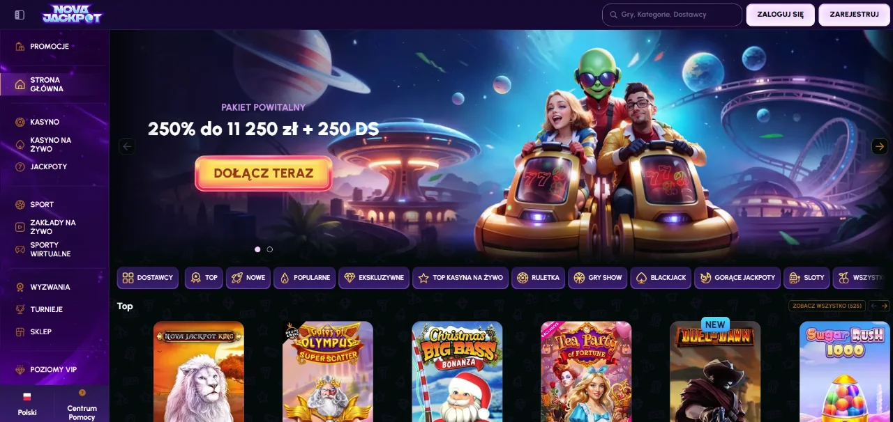 NovaJackpot Casino — Sloty Online, Kasyno na Żywo i Bonusy w Polsce 2026